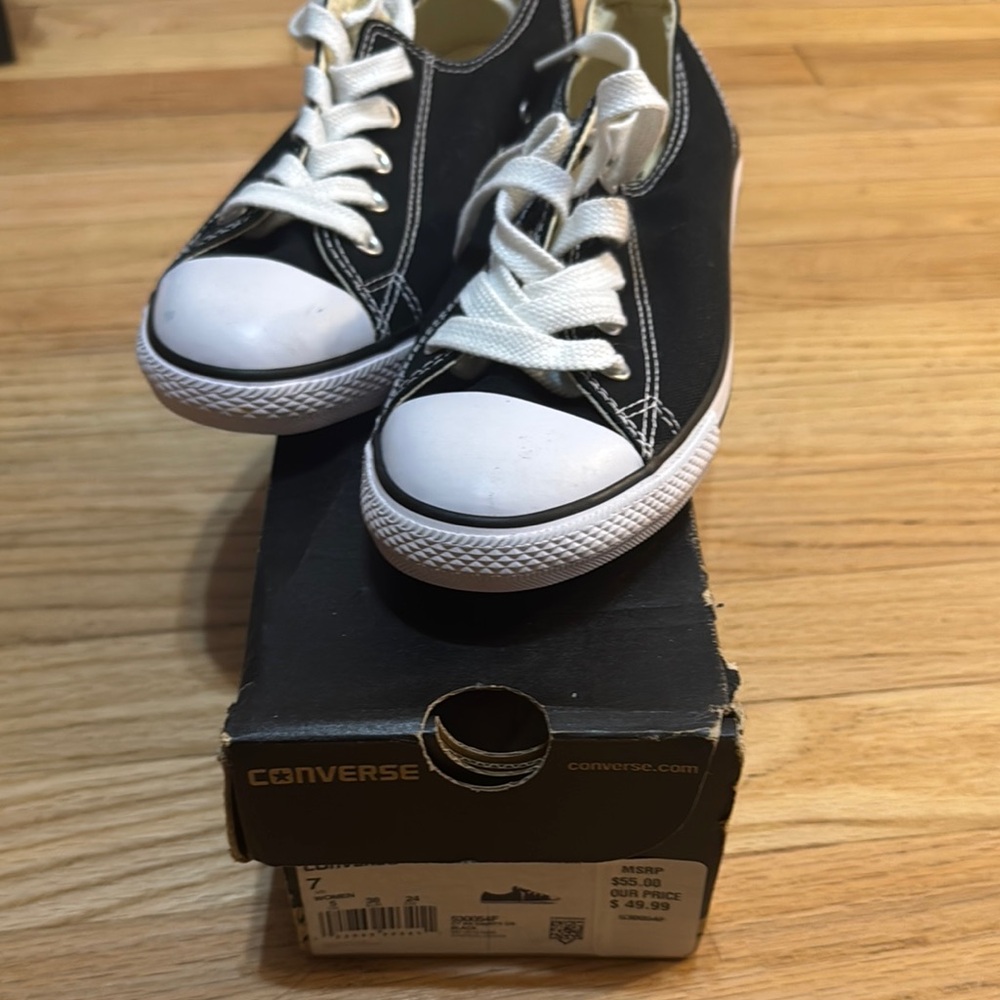 Converse Black and White High-Top Sneakers Classic Design